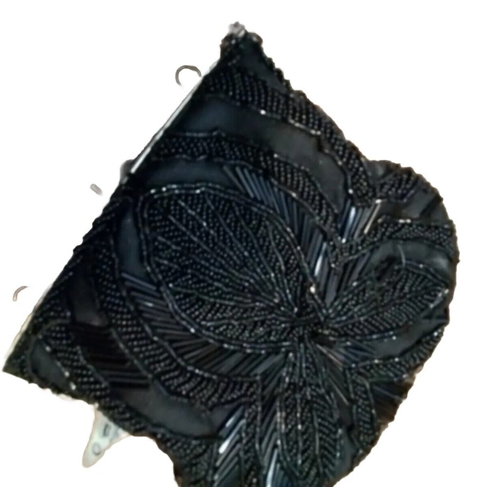 Black Kiss Look Imbroded Black Beads In Sun God Vintage Regal P4b